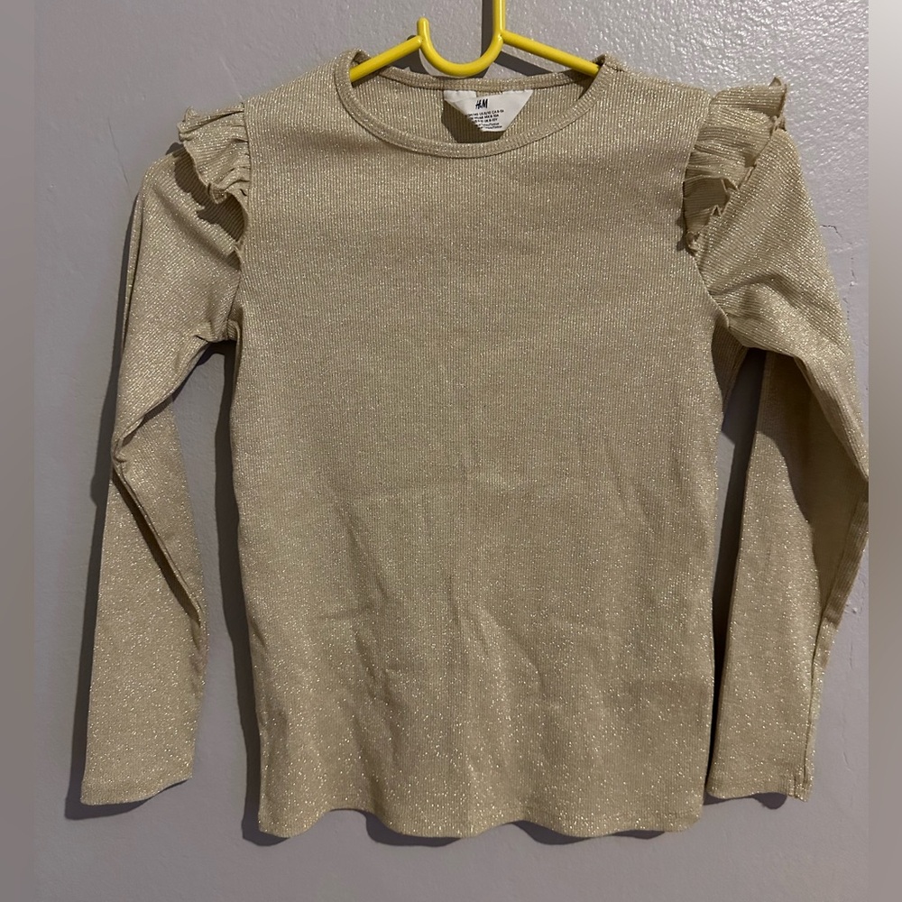H&M Ruffle Sleeve Shirt